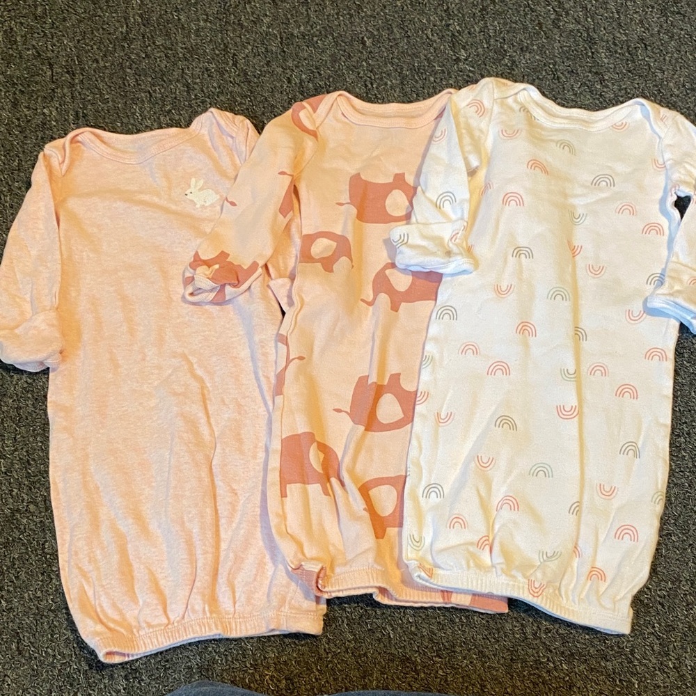 Carter's Pink and White Sleep Sacks Set